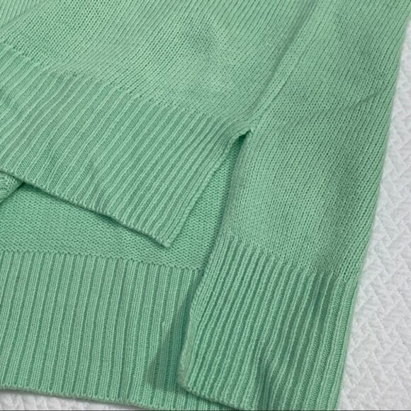 ISAAC Mizrahi💚Crew Neck Green Knit Ling Sleeve Sweater Size L - Picture 10 of 10